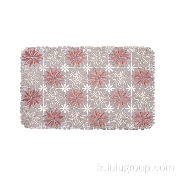 Nouveaux sets de table en dentelle rectangulaire avec motif de conception